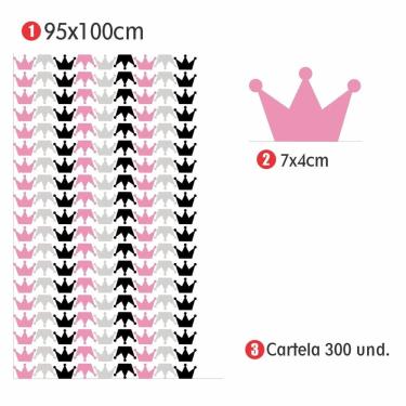 Imagem de Adesivo Parede Coroa 95x100 quarto infantil