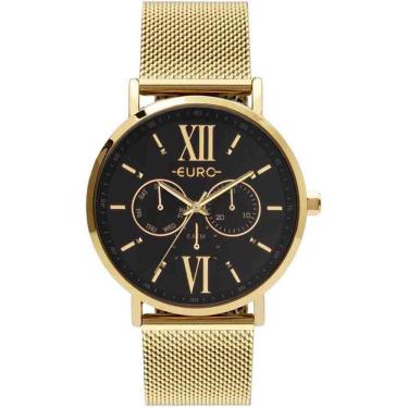 Imagem de Relógio Euro Feminino Multiglow Dourado - EU6P29AHCBPS/4P
