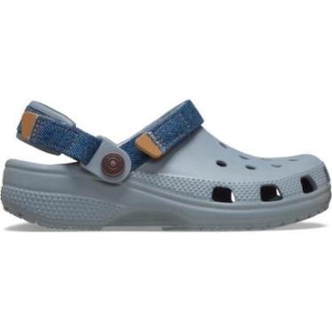 Imagem de Sandália Crocs Classic Denim Adjustable Backstrap Clog K Concrete-Unissex