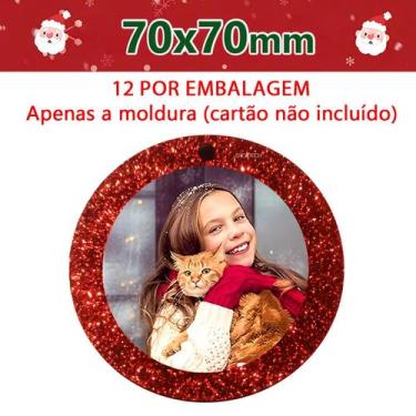 Imagem de Pingentes redondo vermelho Gliter - Tudo em Caixa