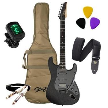 Imagem de Kit Guitarra Seizi Katana All Black Satin Limited Edition