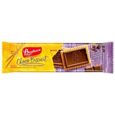 Imagem de Biscoito Bauducco Choco Biscuit Chocolate Meio Amargo 80g, 1, Chocolat