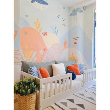 Imagem de Cama Infantil Montessoriana Solteiro Cercadinho Branco