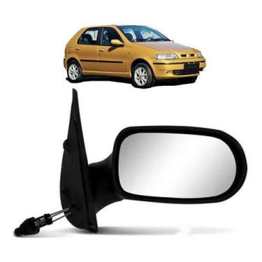 Imagem de Retrovisor Palio Fire Siena 2001 2002 2003 com Controle 4 Portas Lado 