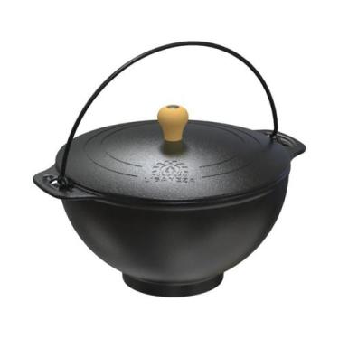 Imagem de Panela Polenteira Ferro Fundido Tampa Ferro Libaneza 5,1 Lts