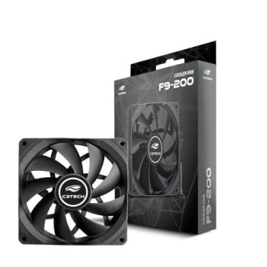 Imagem de Cooler Fan F9-200BK C3Tech 9 Lâminas, Rolamento Hidráulico, Fluxo 45 C