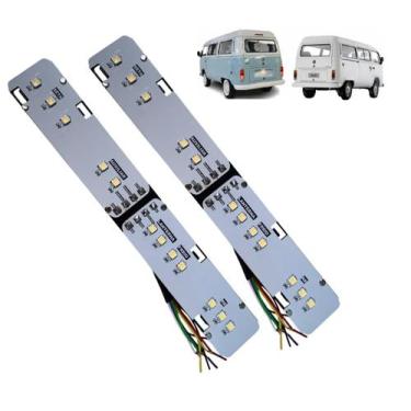 Imagem de Par Circuito Led Lanterna Traseira VW Kombi 1976 A 2014 - Arita