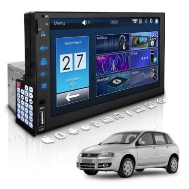 Imagem de Central Multimídia Universal 1 Din Mp5 Bt Espelha Dvd Fiat Stilo - Fir