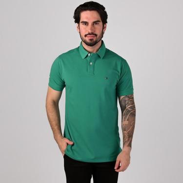 Imagem de Camisa Polo Tommy Hilfiger Verde Bandeira-Masculino