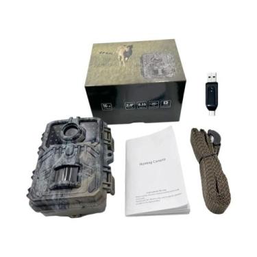 Imagem de Câmera De Caça Mini 16MP 1080P Com Visão Noturna Para Vigilância De An