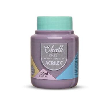 Imagem de Tinta Chalk Paint Acrilex Alta Cobertura 100ml Escolha a cor Cor:Purpu