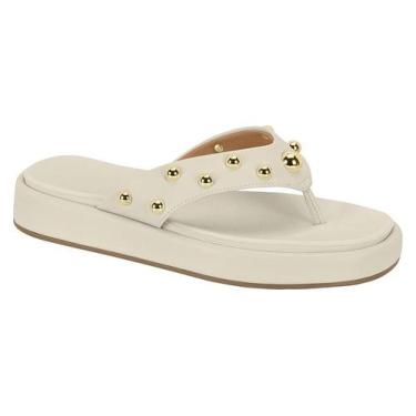 Imagem de Tamanco Vizzano Branco OFF/Ouro Claro Ref: 6506.106, 37
