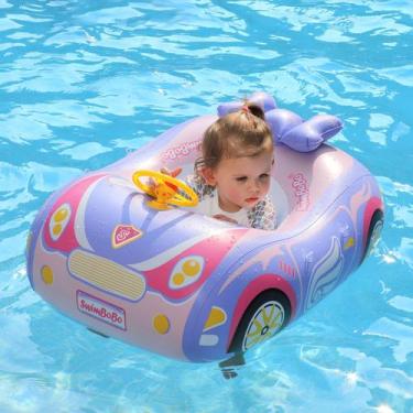 Imagem de Boia de Piscina Swimbobo para Bebês - Rosa e Roxo