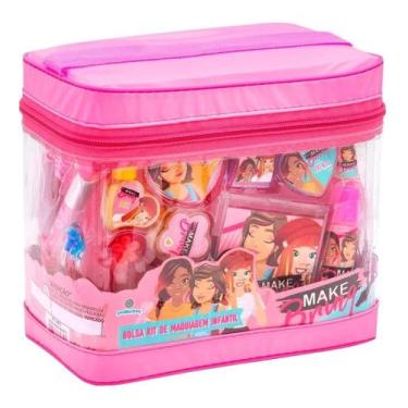 Imagem de Kit De Maquiagem Infantil Com Bolsa Antialérgica - Polibrinq
