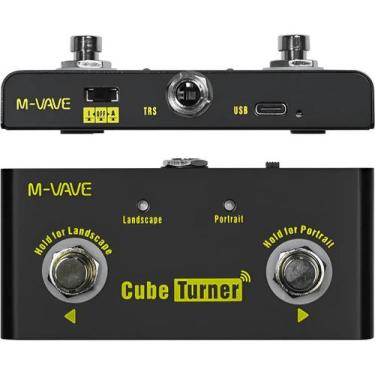 Imagem de Pedal De Pé MVave Cube Turner Bluetooth para Passar Páginas de Partitu