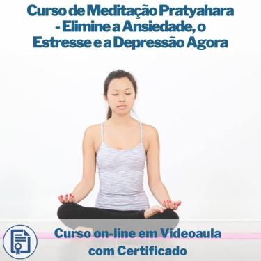 Imagem de Curso on-line em videoaula de Meditação Pratyahara - Elimine a Ansiedade, o Estresse e a Depressão Agora com Certificado