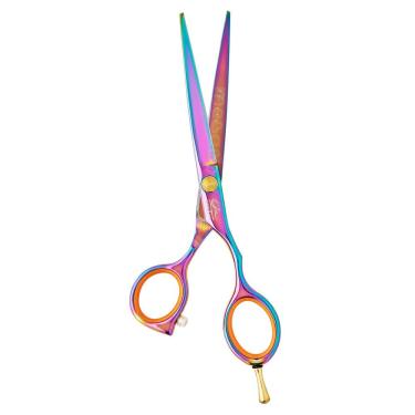 Imagem de Tesoura Profissional Umi Fio Navalha DY-60C Colorida