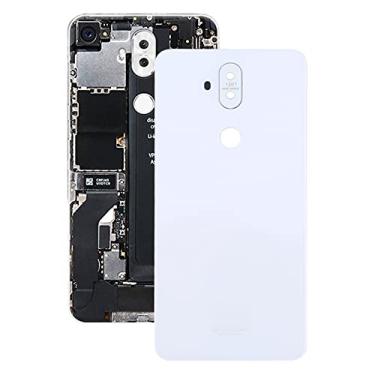 Imagem de HONGYAN Peças de substituição de telefone celular Tampa traseira da bateria do material da grama com lente da câmera para asus zenfone 5 lite zc600kl Acessórios telefônicos