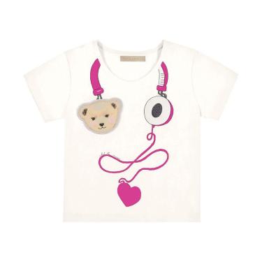 Imagem de Blusa Infantil Feminina Urso Trick Nick Bege