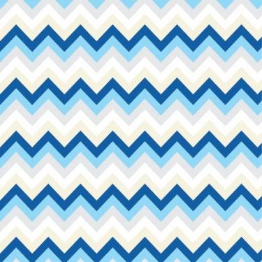 Imagem de Papel De Parede Adesivo Chevron Tons De Azul Quarto Sala 3m