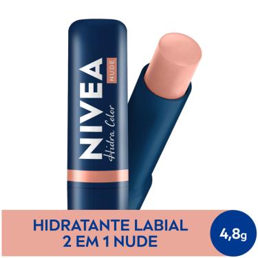Imagem de Hidratante Labial Nivea Hidra Color 2 em 1 Nude 4,8g 4,8g
