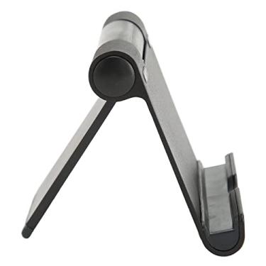 Imagem de Suporte para tablet, suporte de telefone 5 kg carregando durável liga de alumínio silicone para casa (preto)