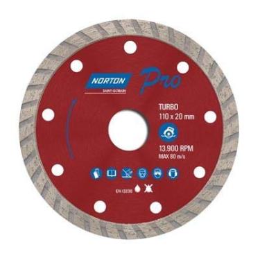 Imagem de Disco Diamantado 4" Norton Turbo Cinza En