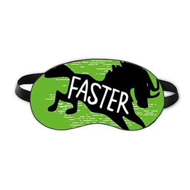 Imagem de Black Horse Animal Outline Protetor de Olhos para Dormir Natural Macio Noturno