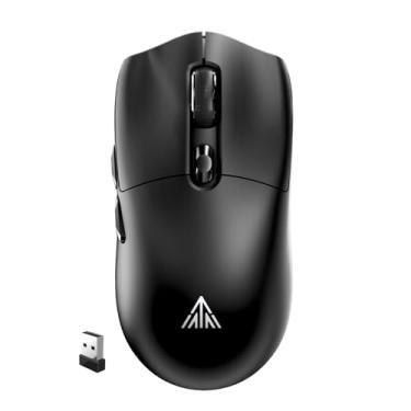 Imagem de Mouse para Jogos SOLAKAKA, Sem Fio, 26.000 DPI, Ultraleve, Três Modos de Conexão, Com Fio, BT 5.0, 2,4 GHz, Botões Programáveis, para Computador, Mac, Notebook, Preto, 58 g