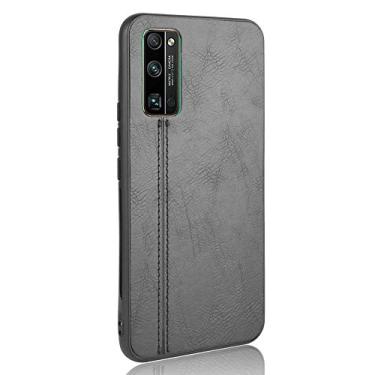 Imagem de Capa para celular Huawei Honor 30 Pro Proteção robusta 360° Capa de couro liso para Huawei Honor 30 Pro