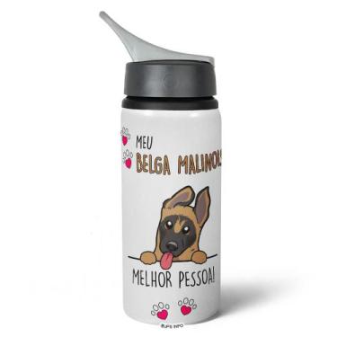 Imagem de Garrafa Squeeze NK - Meu Belga Malinois, melhor pessoa! - JPS INFO