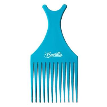 Imagem de Pente De Plástico Afro Com Dentes Longos E Espaçados Bonitta, Azul