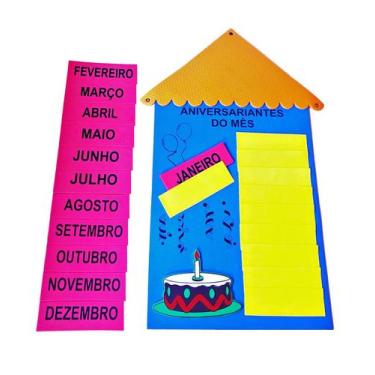 Imagem de Aniversariante do mês - CRIATIVA MATERIAIS EDUCATIVOS, Azul
