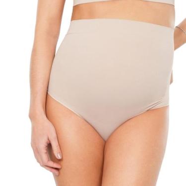 Imagem de Calcinha Cintura Alta Cavada Cinta Para Gestante Plié Maternidade, G, 