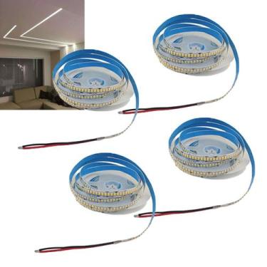 Imagem de Fita Led 4000K 5 Metros 240 Leds 16W Kit 4 Unidades Sala Quarto Loja C