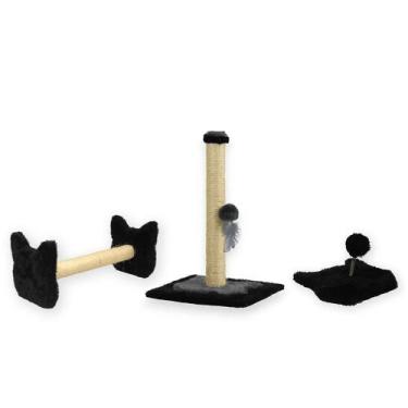 Imagem de Arranhador Para Gatos Poste P Torre Sisal Poste Horizontal e Mola Malu