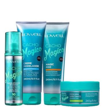 Imagem de Lowell Cacho Magico Shampoo 240ml Creme Modelador 240ml Mascara 240g e
