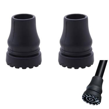Imagem de 2 peças de pontas de bengala de borracha, almofadas antiderrapantes de 16/19/22 mm para bengalas, muletas para idosos (22 mm)