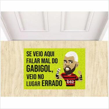 Imagem de Tapete para porta, se veio falar mal do gabigol veio no lugar errado. 