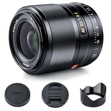 Imagem de VILTROX Lente Prime com foco automático F1.4 f/1.4 de 33 mm, compatível com câmera Sony E-Mount A6500 A6300 A6000 A6400 A6100 A5100 A6600 A7 A7R A7C A7II A7RII A7SIII A7III A7RIII A7RIII RIV A9