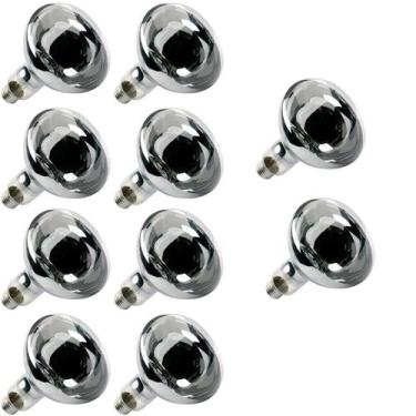 Imagem de Kit 10 Lampada Secagem Infravermelha 250W 220V E27 Estufa - Bcm