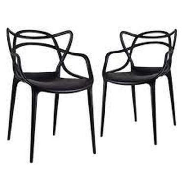 Imagem de Kit Com 2 Cadeiras Allegra Master Preta - UNIVERSAL MIX