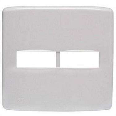 Imagem de Placa 4 X 4 Para 2 Módulos Duale Up Branco Iriel - SIEMENS IRIEL