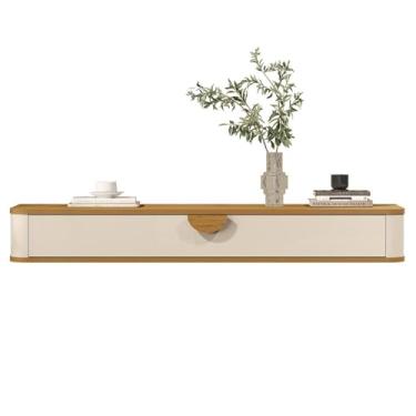 Imagem de Aparador Suspenso Buriti com 1 Gaveta Off White/nature