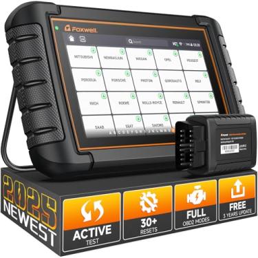 Imagem de Scanners FOXWELL 2025 NT809BT Ferramenta de digitalização bidirecional, ferramenta de diagnóstico de scanner OBD2 com 30 manutenções, leitor de código de todos os sistemas para carros e caminhões