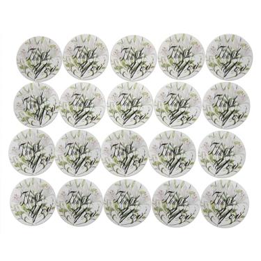 Imagem de Novel Merk Adesivos de vinil Thank You Limão, laranja ou lírio - Decalques individuais redondos de 5 cm para sacola de presente, lembrancinhas de festa, selo de envelope e etiquetas - à prova d'água