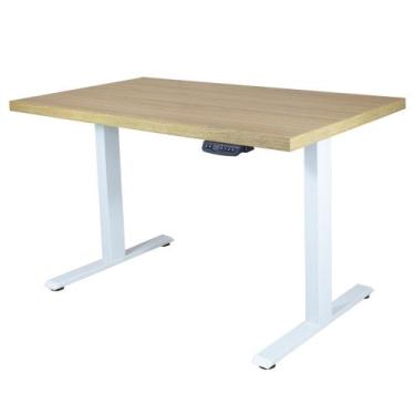 Imagem de Mesa com Regulagem Elétrica de Altura Estrutura Branca - EVOLUKIT, Fre