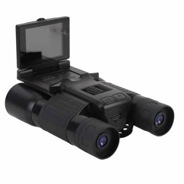 Imagem de 12x32 Binóculos Digitais Com Câmera, 48mp 2,5k UHD 8x Zoom Digital 2,4 Polegadas Tipo de Tela C Video Photo Binoculares Com Lente Objetiva de 32 Mm para Observação de Pássaros