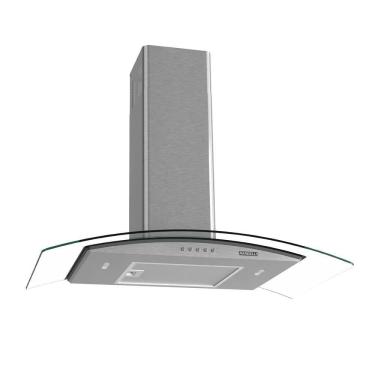 Imagem de Coifa De Parede Clean Vidro Curvo 80cm 140w 110v