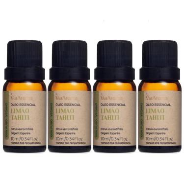 Imagem de Óleo Essencial Limão Tahiti Via Aroma - 10ml - 4 unidades